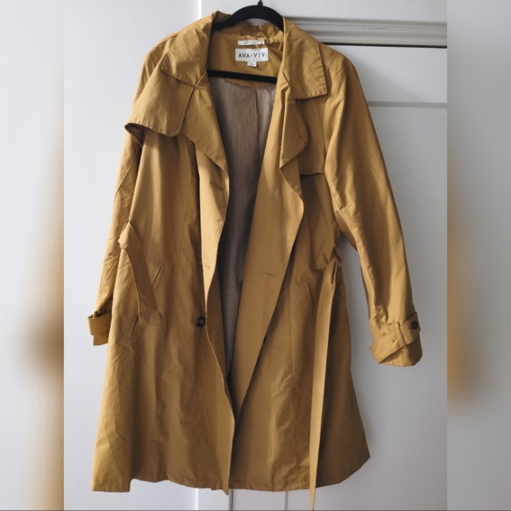 Plus size trench coat